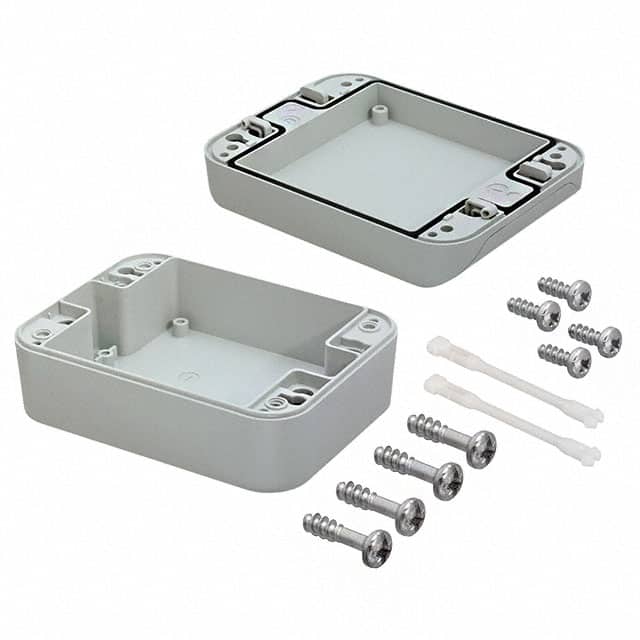 R230-090-000 BOX ABS GRAY 4.724"L X 3.543"W