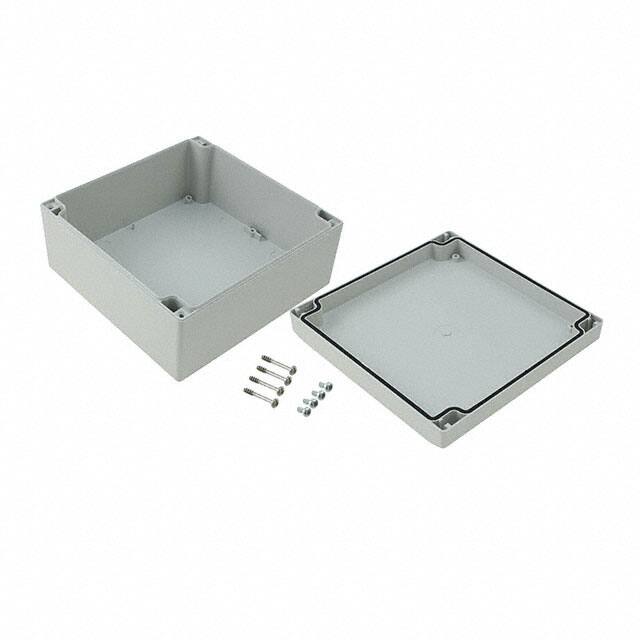 R220-160-000 BOX ABS GRAY 6.339"L X 6.339"W