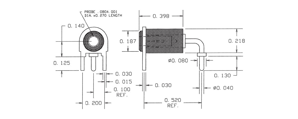 09-9060-1-0312 The Concord Electronics 09-9060-1-0312 is a PC Jack featuring PTFE insulation. It offers RoHS3 compliance and an MSL of 1.
