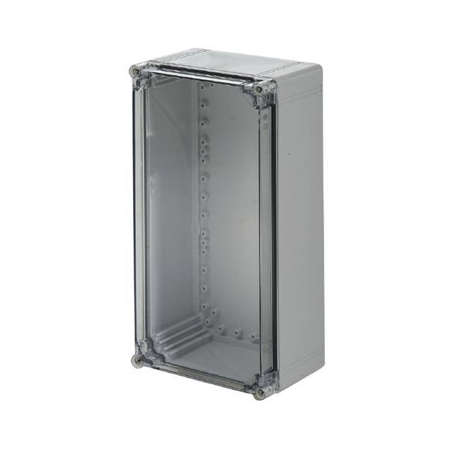 9535720000 BOX PLSTC GRAY/CLR 5.2"LX15.75"W