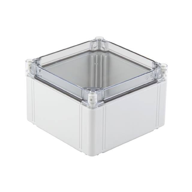 9535740000 BOX PLSTC GRAY/CLR 5.2"LX11.81"W