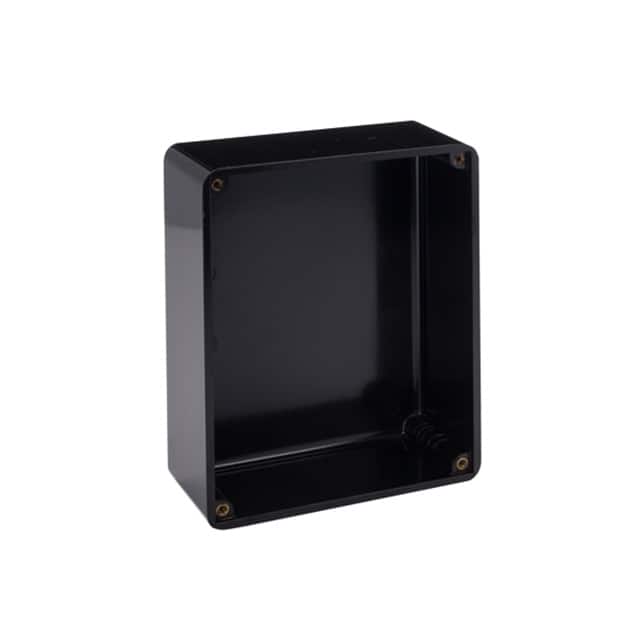 0260 BOX PLASTIC BLACK 6.81 LX5.28" W