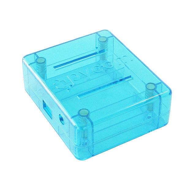PYCASE BLUE CASE PLSTC CLR/BLU 2.56"LX3.03"W