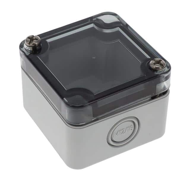 137-455 BOX PLASTIC GRAY/CLR