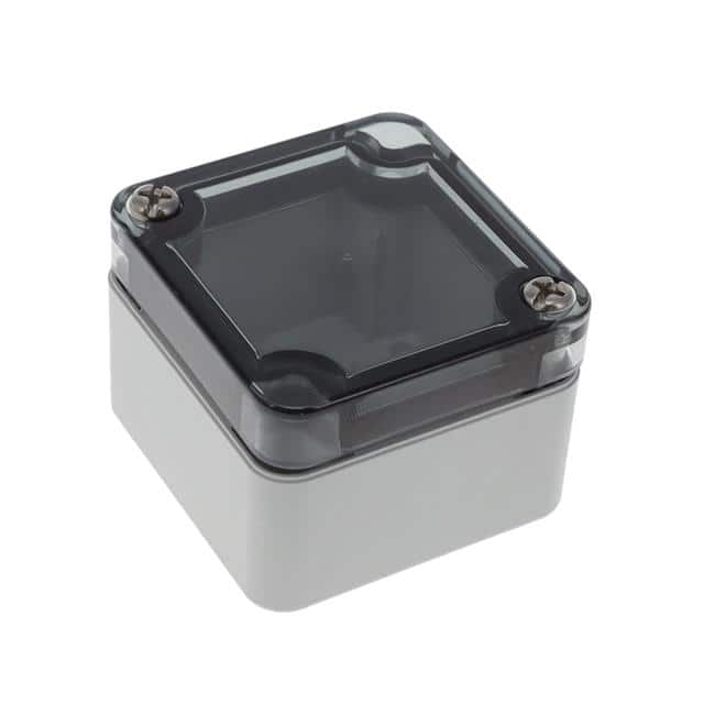 130-455 BOX PLASTIC GRAY/CLR