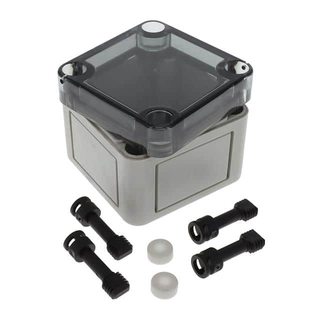 111-001 BOX PLSTC TRANSP 2.56"L X 2.56"W