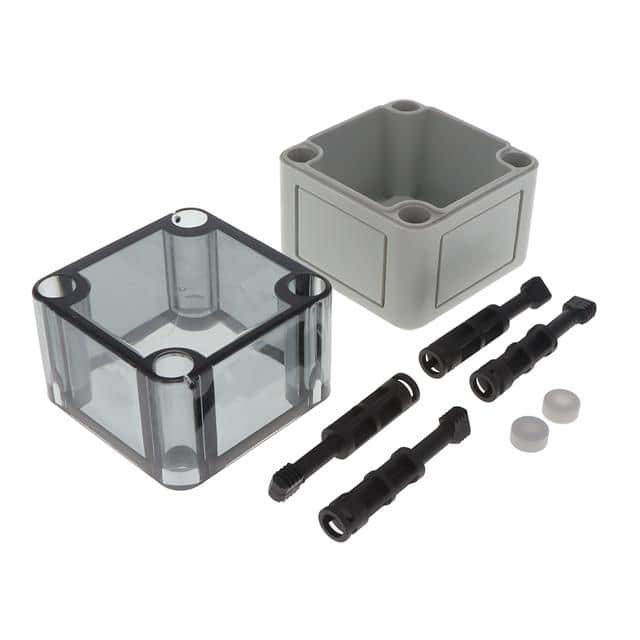 111-501 BOX PLASTIC GRAY 2.56"L X 2.56"W