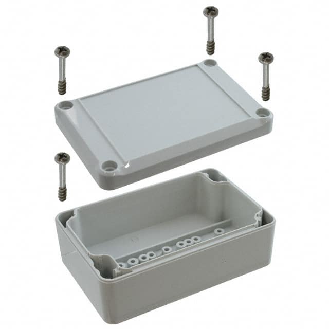 EM 208 F BOX PLAS GRAY 3.858"L X 2.520"W