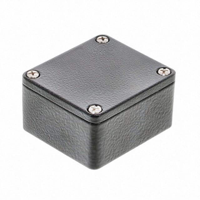 0936040248 BOX ALUM BLACK 2.283"L X 2.520"W