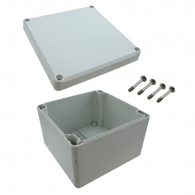 EM227 BOX PLAS GRAY 4.803"L X 4.724"W