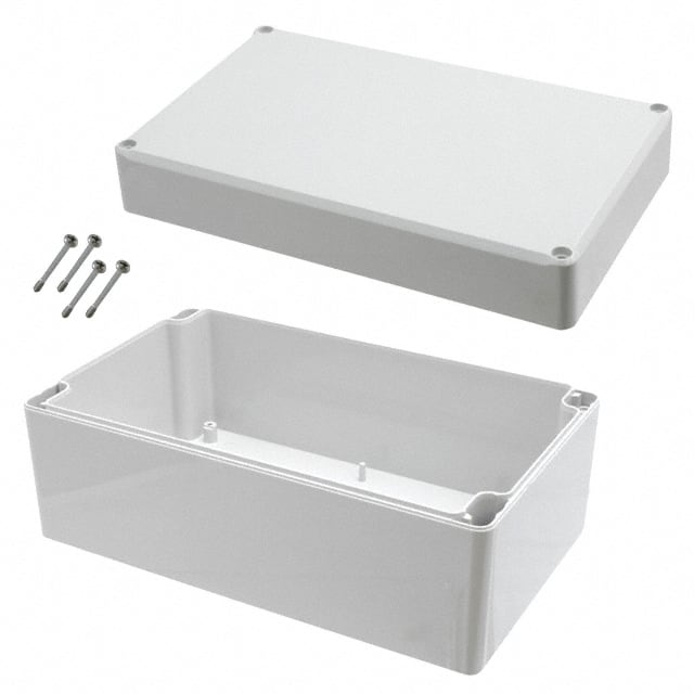 EM237 BOX PLAS GRAY 7.874"L X 4.724"W