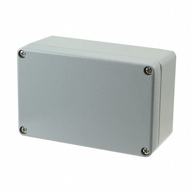 0936040093 BOX ALUM GRAY 4.921"L X 3.150"W