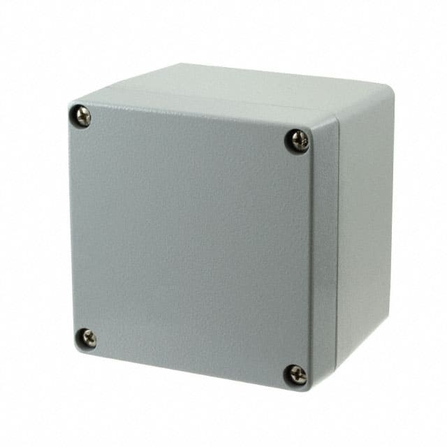 0936040103 BOX ALUM GRAY 3.937"L X 3.937"W