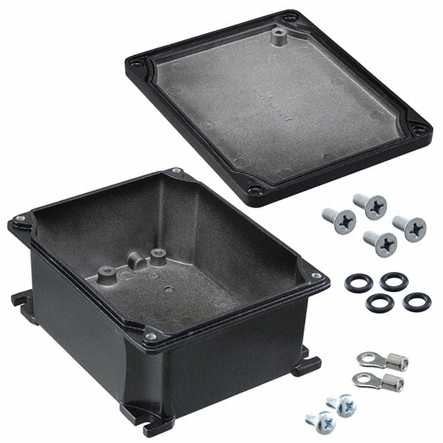 0936040033 BOX ALUM BLACK 9.921"L X 8.465"W