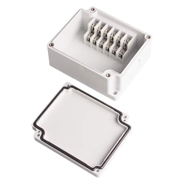BC-AGG-6PT JUNCT BOX ABS 3.583"L X 2.953"W
