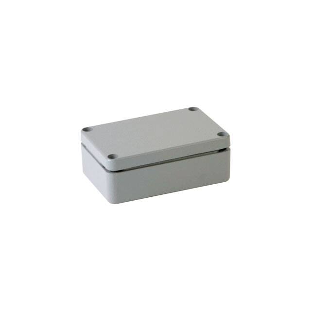 BC-AL-061003 BOX ALUM GRAY 3.858"L X 2.520"W