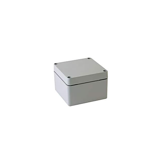 BC-AL-101008 BOX ALUM GRAY 3.937"L X 3.937"W