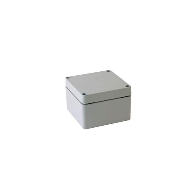 BC-AL-161609 BOX ALUM GRAY 6.299"L X 6.299"W