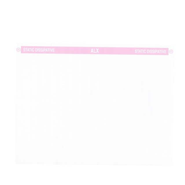 A0985110PS38 ESD Paper, White w/ pink stripe