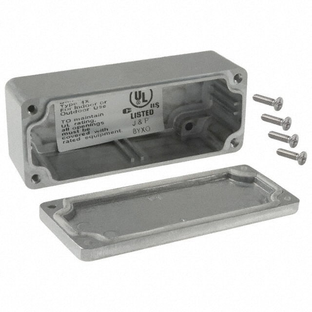 AN-1300 BOX ALUM NAT 3.531"L X 1.409"W