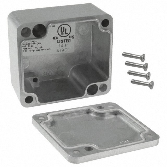 AN-1301 BOX ALUM NAT 2.520"L X 2.270"W