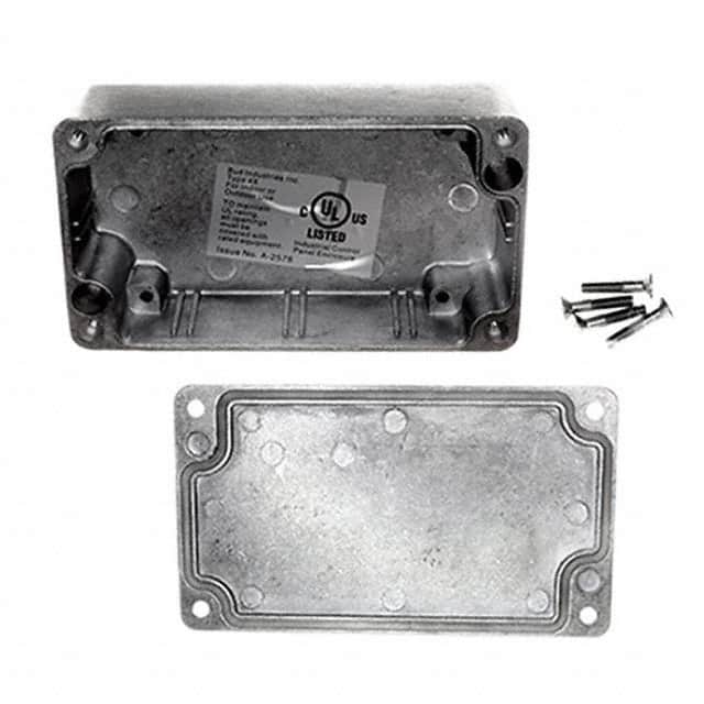 AN-1302 BOX ALUM NAT 4.545"L X 2.578"W