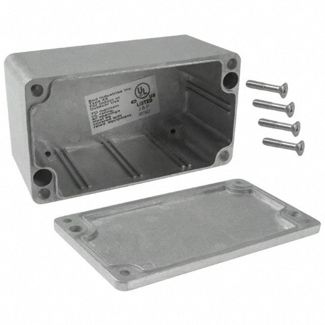 AN-1303 BOX ALUM NAT 4.545"L X 2.578"W