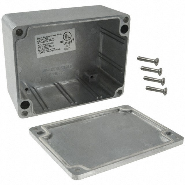 AN-1304 BOX ALUM NAT 4.535"L X 3.543"W