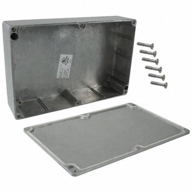 AN-1307 BOX ALUM NAT 8.764"L X 5.758"W