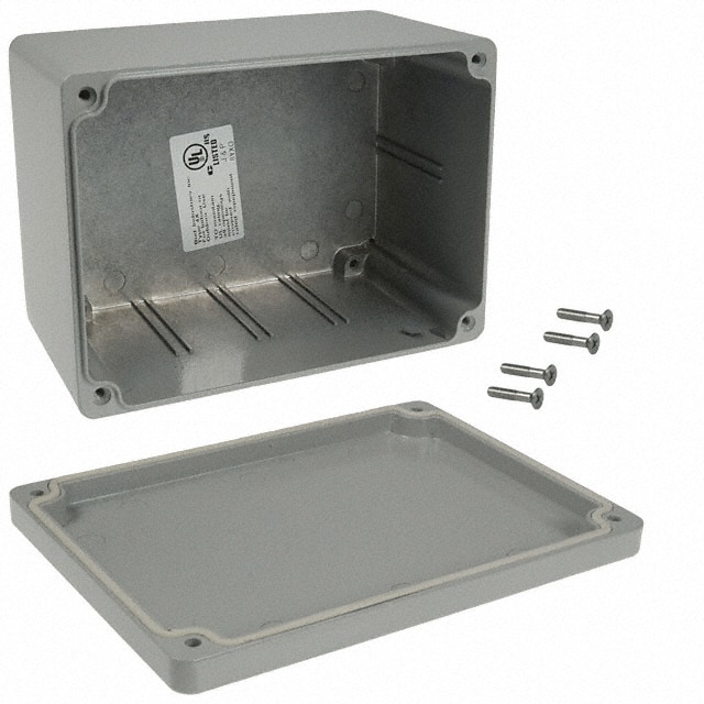 AN-1305-G BOX ALUM GRAY 5.830"L X 4.252"W