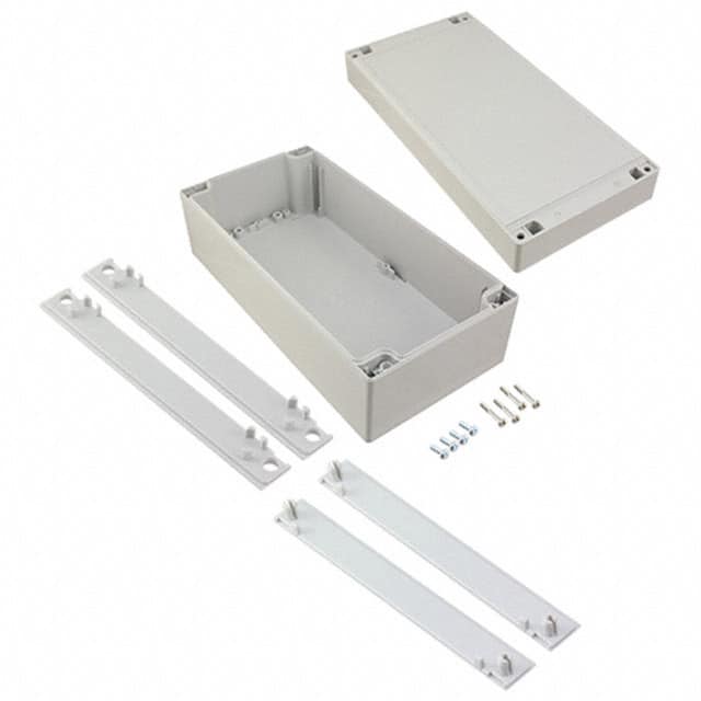 R201-124-000 BOX ABS GRAY 9.45"L X 4.72"W