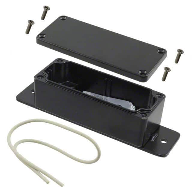 AN-2800-B BOX ALUM BLACK 3.531"L X 1.409"W