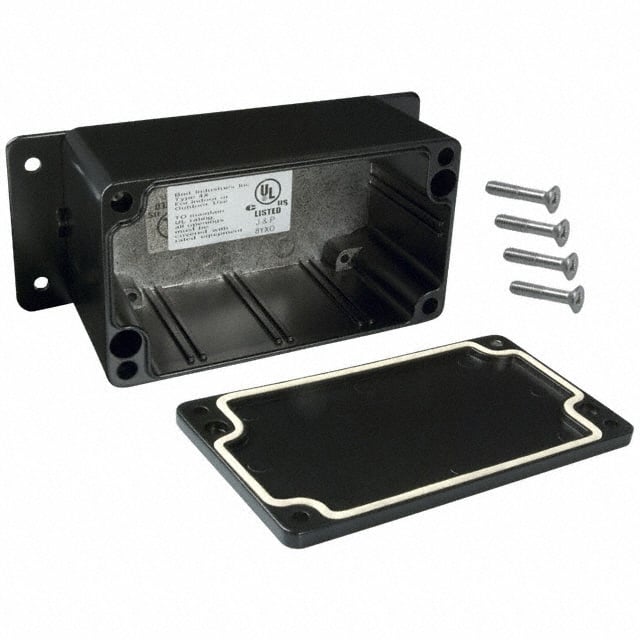 AN-2803-B BOX ALUM BLACK 4.545"L X 2.578"W