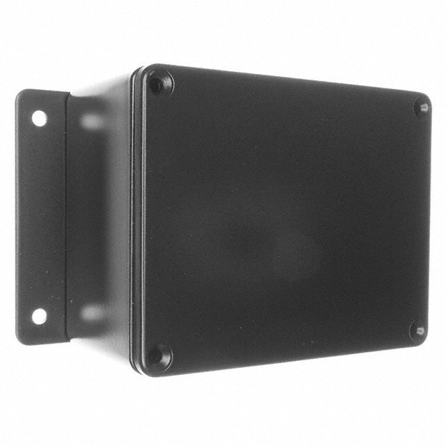 AN-2804-B BOX ALUM BLACK 4.535"L X 3.543"W