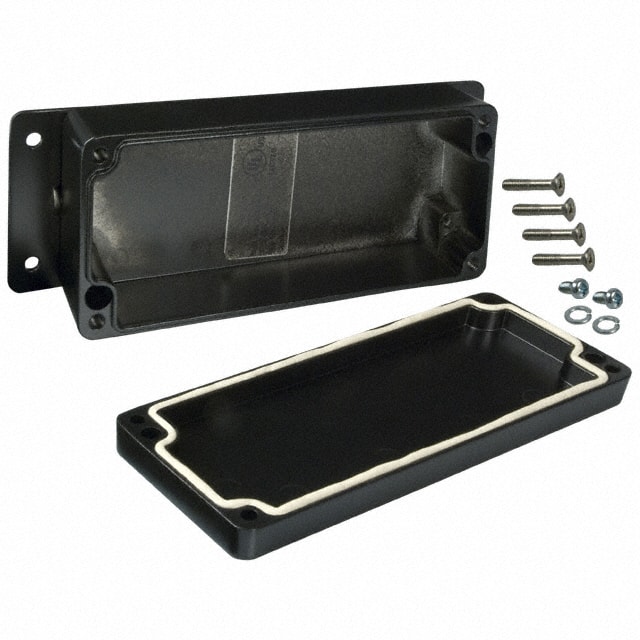AN-2815-B BOX ALUM BLACK 5.910"L X 2.520"W