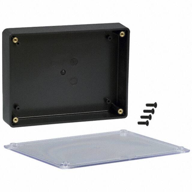 CUR-3287-C BOX ABS BLK/CL 6.112"L X 4.612"W