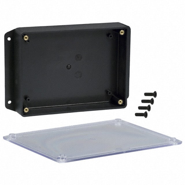 CUR-3287-CMB BOX ABS BLK/CL 6.112"L X 4.612"W