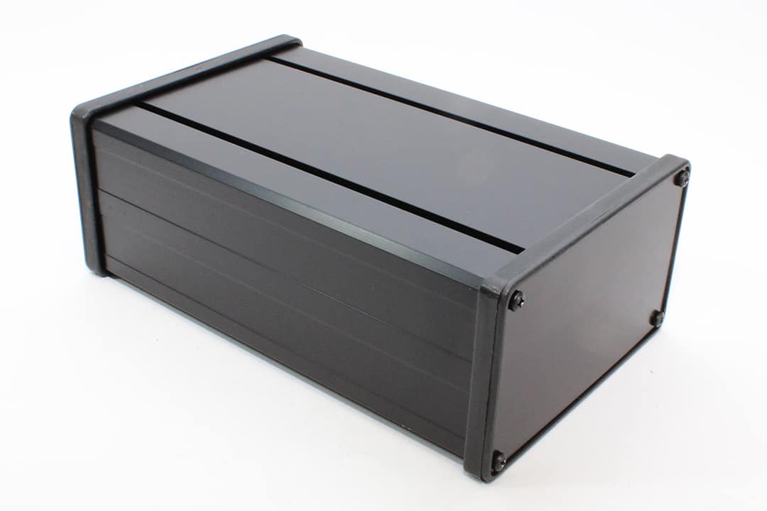 431621 BOX ALUM BLACK 6.496"L X 4.130"W