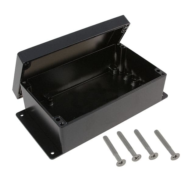 AN-2822-B BOX ALUM BLACK 7.870"L X 4.270"W