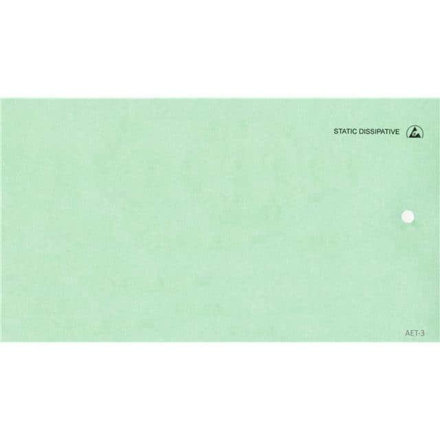 AET-3 ESD tag, w/string, blank, Green
