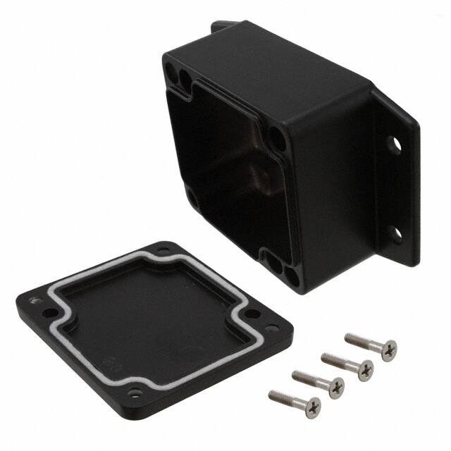 AN-2851-B BOX ALUM BLACK 2.520"L X 2.280"W