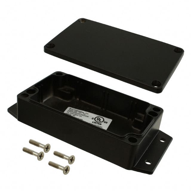 AN-2852-B BOX ALUM BLACK 4.530"L X 2.560"W