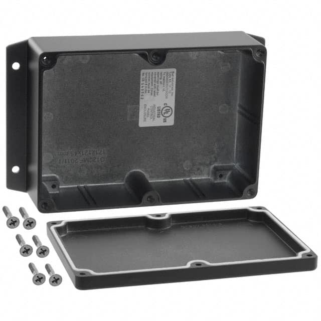 AN-2856-B BOX ALUM BLACK 6.730"L X 4.760"W
