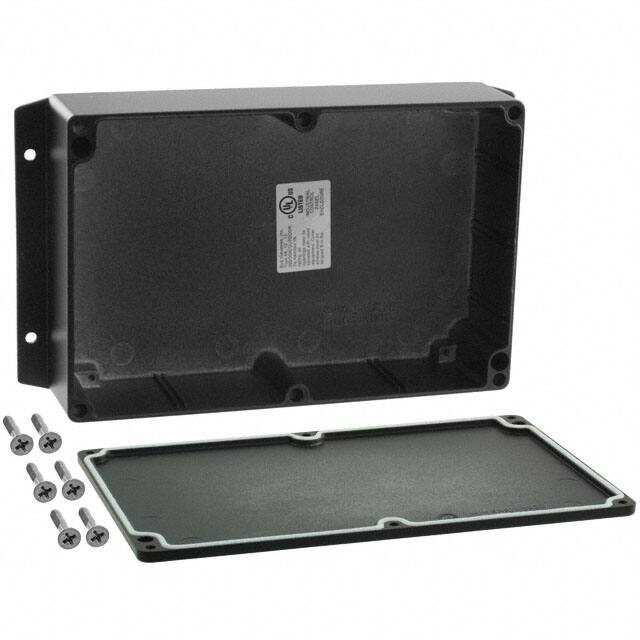 AN-2857-B BOX ALUM BLACK 8.750"L X 5.750"W