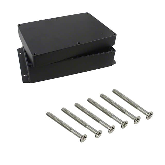 AN-2858-B BOX ALUM BLACK 8.750"L X 5.750"W