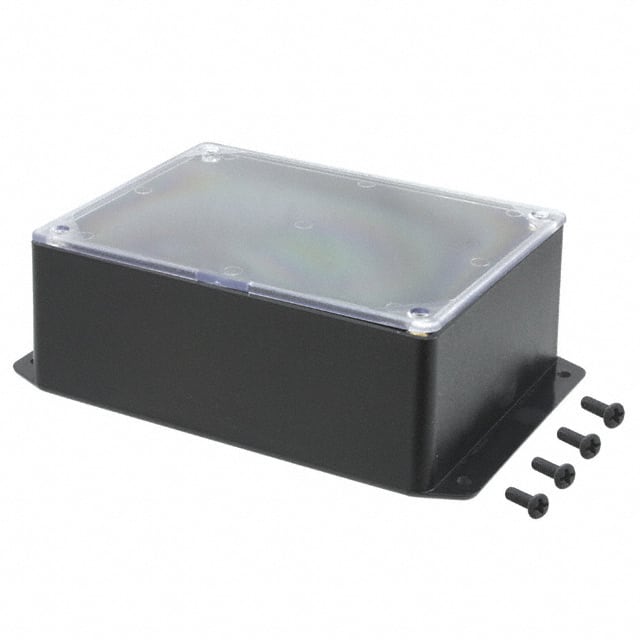CUR-3283-CMB BOX ABS BLK/CL 6.112"L X 4.612"W