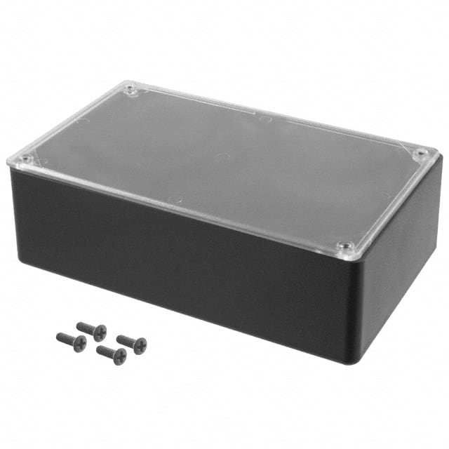 CUR-3284-C BOX ABS BLK/CL 7.612"L X 4.612"W