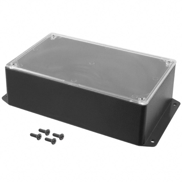 CUR-3284-CMB BOX ABS BLK/CL 7.612"L X 4.612"W
