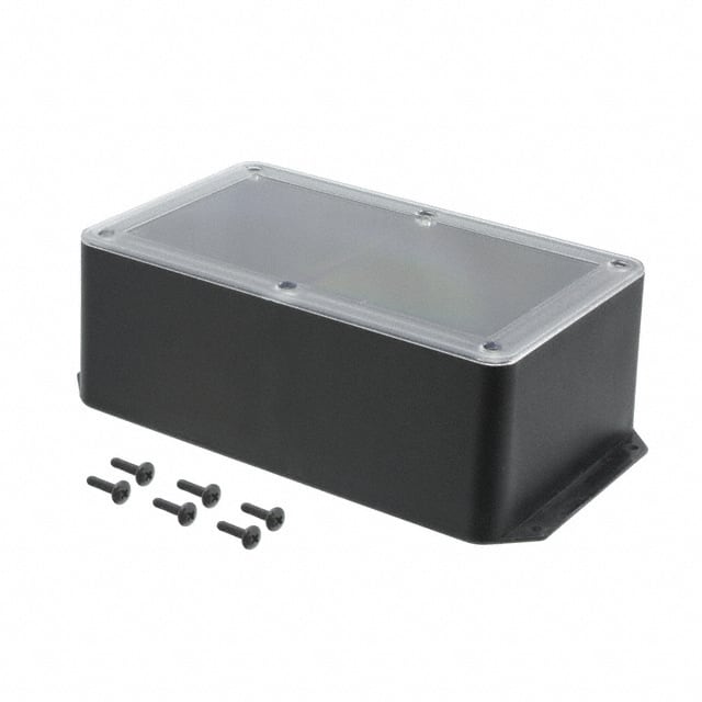 CUR-3285-CMB BOX ABS BLK/CL 8.246"L X 5.151"W