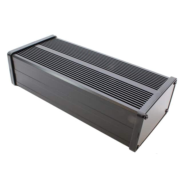 431610 BOX ALUM BLACK 7.874"L X 3.524"W